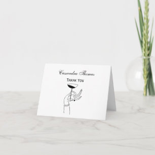Art Deco Lady’s Hand Holding Champagne Glass Holiday Card