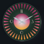 Art Deco Large Clock<br><div class="desc">Great clock design. You will love it like others. Be free to use this design for other product you like or to customize and add your text. Follow me for more. Thank you. Have a nice day.</div>