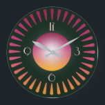 Art Deco Large Clock<br><div class="desc">Great clock design. You will love it like others. Be free to use this design for other product you like or to customize and add your text. Follow me for more. Thank you. Have a nice day.</div>