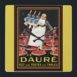 Art Deco Le Daure Ad Wall Clock<br><div class="desc">Quality Wall Clock With Vintage, Art Deco, Le Daure Advertisement</div>