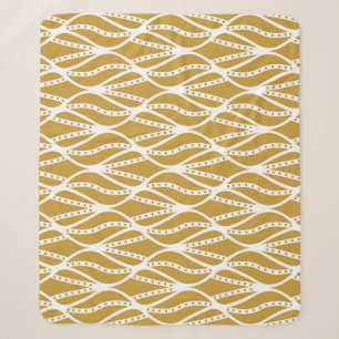 Art Deco leaves, classic seamless pattern. Sherpa Blanket
