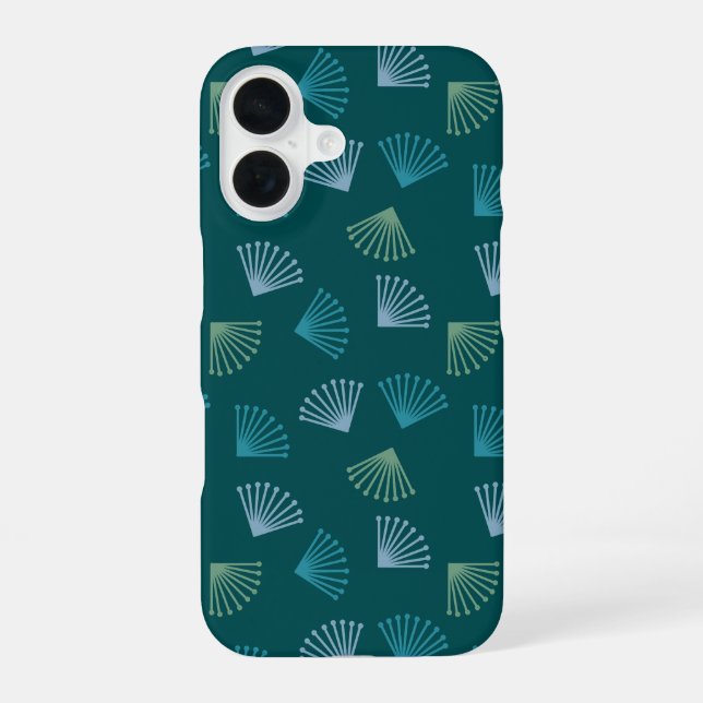 Art Deco Leaves  iPhone 16 Case (Back)