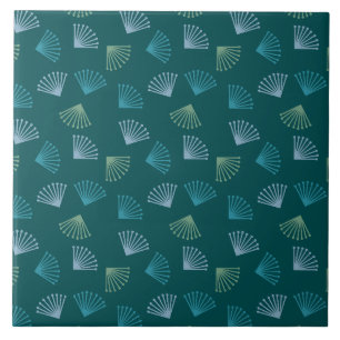 Art Deco Leaves  Tile