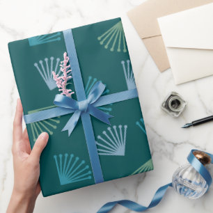 Art Deco Leaves Wrapping Paper