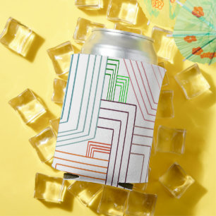 Art Deco Lines Can Cooler