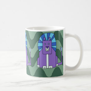 Art Deco Lion mug
