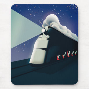 Art Deco Locomotive Mouse Pad