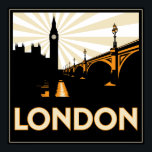 Art Deco London Poster<br><div class="desc">An Art Deco advertisement inspired image of London.</div>