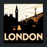 Art Deco London Poster<br><div class="desc">An Art Deco advertisement inspired image of London.</div>