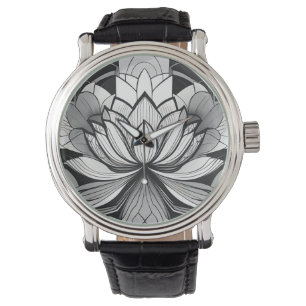 Art Deco Lotus eWatch Watch