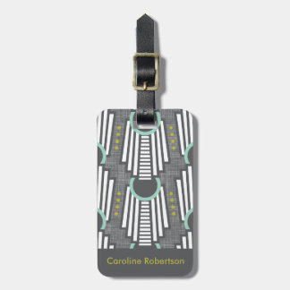 Art Deco Luggage Tag