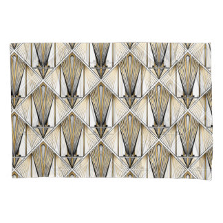 Art Deco, luxury gold motif Pillowcase
