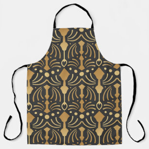 Art Deco Luxury: Vintage Japanese Elegance Apron