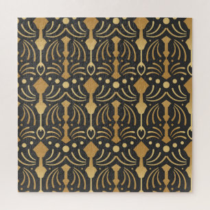 Art Deco Luxury: Vintage Japanese Elegance Jigsaw Puzzle