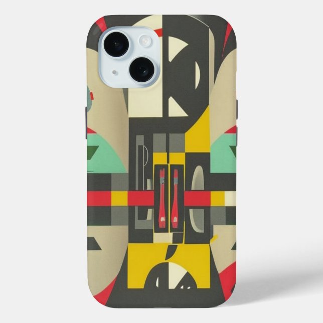 Art Deco Meets Mid-Century Modern Case-Mate iPhone Case (Back)