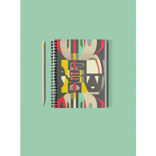 Art Deco Meets Mid-Century Modern Notebook
