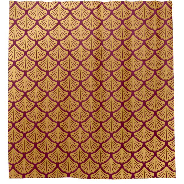 Art Deco Mermaid Scales - Magenta (Front)