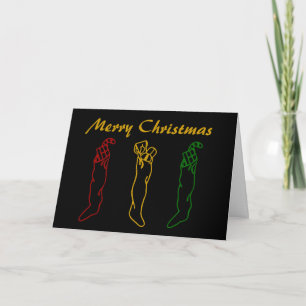 Art Deco - Merry Christmas - Customized Holiday Card