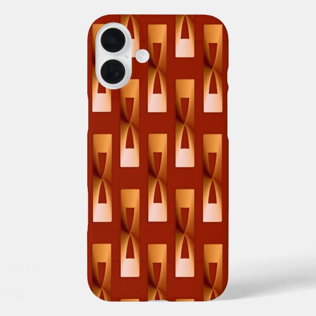 Art Deco Metallic Geometric - Copper and Rust Case-Mate iPhone Case (Back)