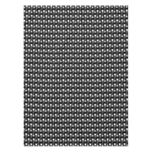 Art Deco Metallic Geometric - Silver and Black Tablecloth