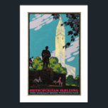 Art Deco Metropolitan Building NYC Travel Poster<br><div class="desc">Scanned from Aaron Broun's original artwork, c.1925, for this New York City posterette, and offered at the original's size.</div>