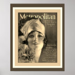 Art Deco Metropolitan Magazine 1920s Cover Poster<br><div class="desc">Nice looking,  colourful,  Art Deco design Poster for the 1925 cover of Metropolitan Magazine.</div>