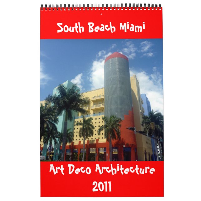 art deco miami 2011 single page calendar (Cover)