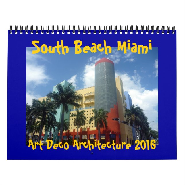 art deco miami 2016 calendar (Cover)