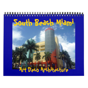 art deco miami 2027 calendar