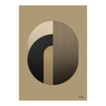Art Déco minimaliste d'arche murale en or luxueux