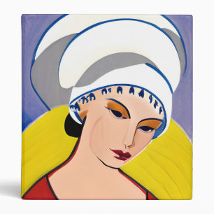 Art Deco Modern Lady in a Turban Binder