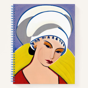 Art Deco Modern Lady in a Turban Journal