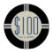 Art Deco Monogram Initials Personalized Poker Chip