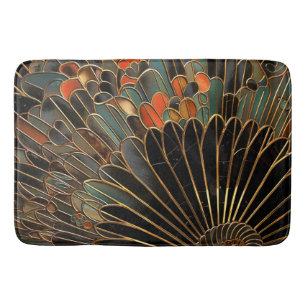 Art Deco Moody Fan Bath Mat