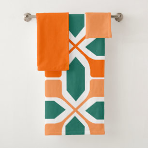 Art Deco Mosaic Bath Towel Set