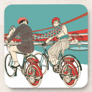 Art Deco Motorcycling Coaster