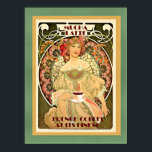 Art deco Mucha Latte vintage poster<br><div class="desc">Art deco Mucha Latte vintage poster</div>