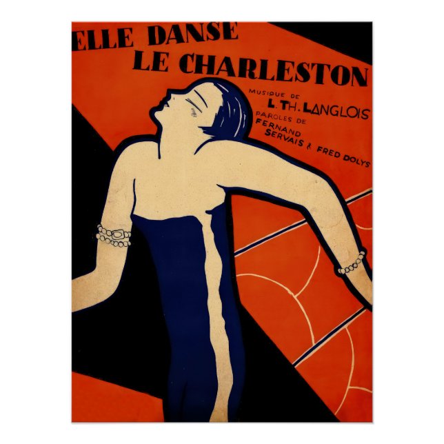 Art Deco Music Illustration Poster (Front)