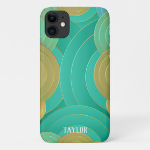 Art Deco Name Personalized iPhone 11 Case