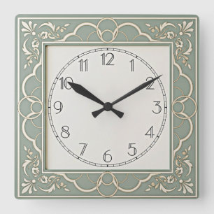 Art Deco Nice Square Wall Clock
