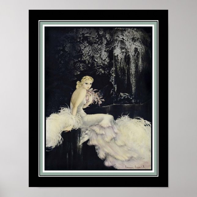Art Deco "Night Garden" by Louis Icart Poster (Front)