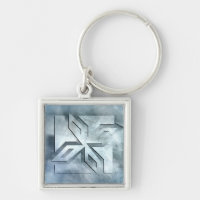 Art Deco Ninja Star Icon on stone