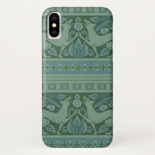 Art Deco Nouveau Dog Nature Animal Pattern Case-Mate iPhone Case