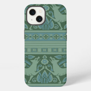 Art Deco Nouveau Dog Nature Animal Pattern iPhone 13 Case