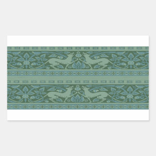Art Deco Nouveau Dog Nature Animal Pattern Sticker