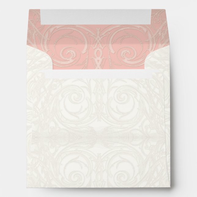 Art Deco Nouveau Gatsby Style Gold n Lace Look Envelopes (Back (Bottom))