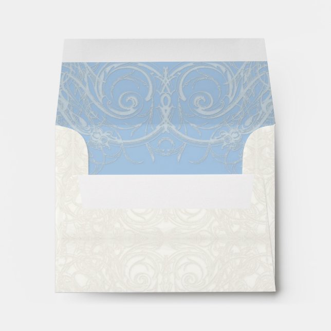 Art Deco Nouveau Gatsby Style Gold n Lace Look Envelopes (Back (Bottom))