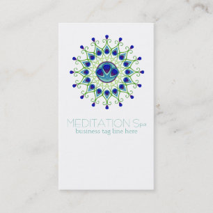Art Deco Nouveau Peacock Feather Modern Business Business Card