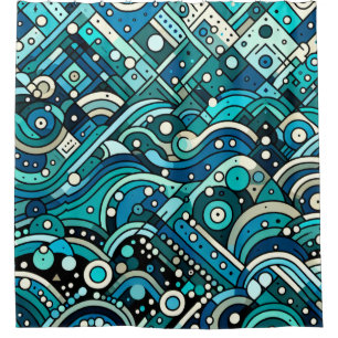 “Art Deco Ocean Waves”