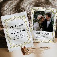 Art Deco, Old Hollywood, 1920's Save The Date